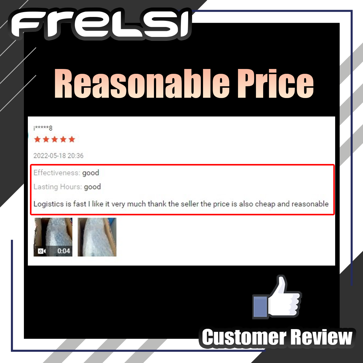 Frelsi Customer Review - Reasonable Price
