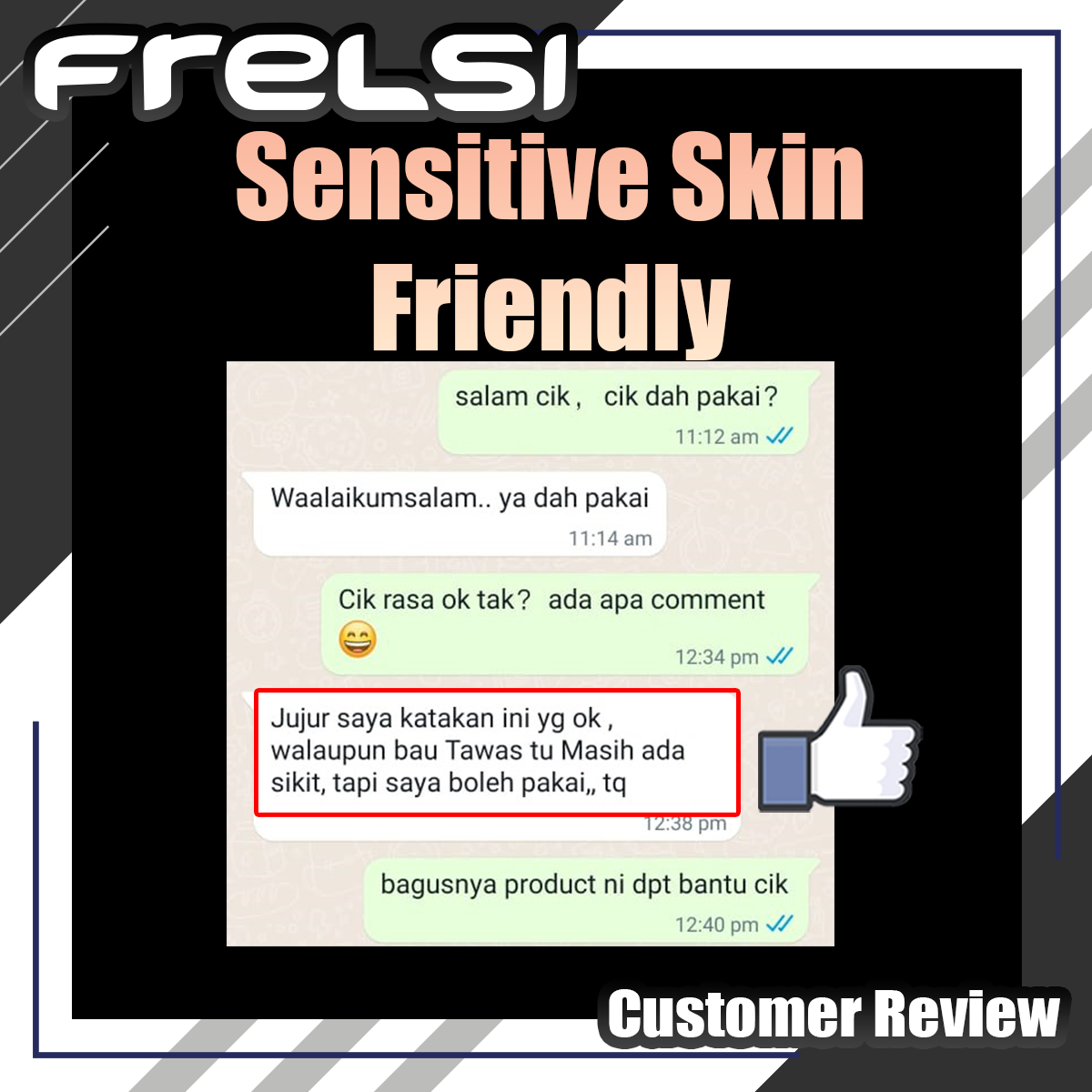 Frelsi Customer Review - Sensitive Skin