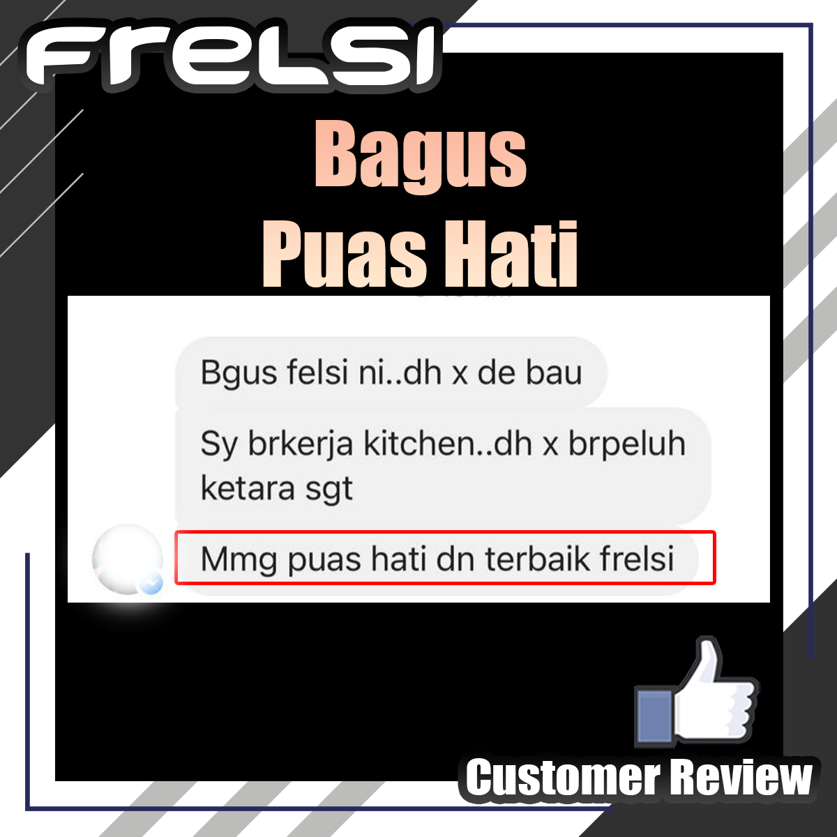 Frelsi Deodorant Customer Review bagus puas hati