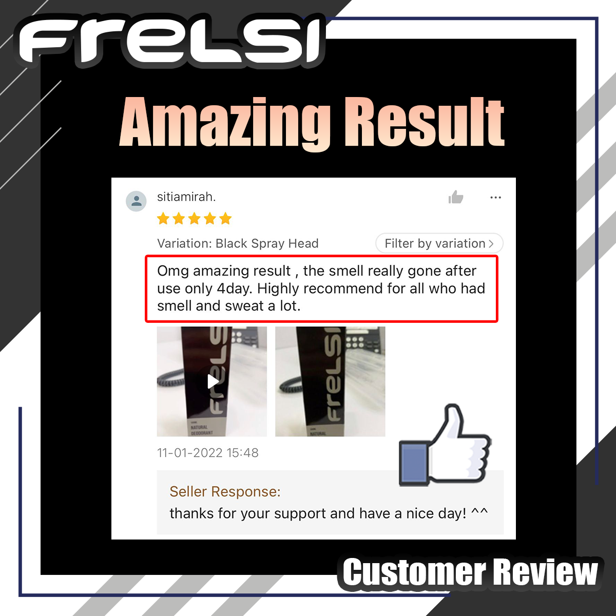 Frelsi Customer Review - Amazing Result