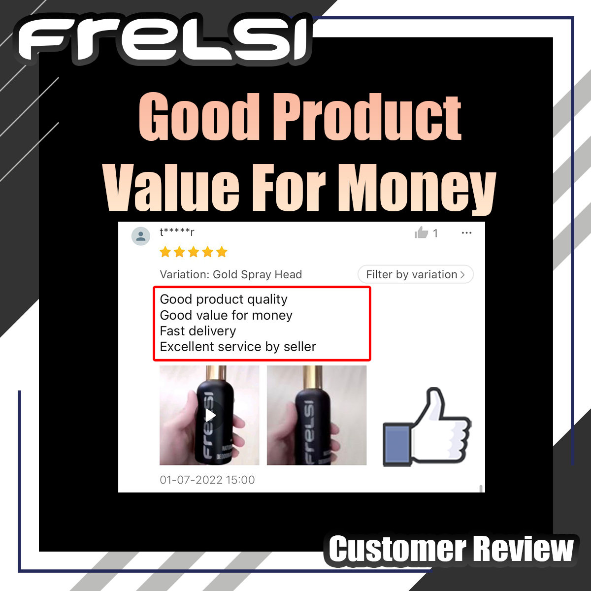 Frelsi Customer Review - Good Product Value for money