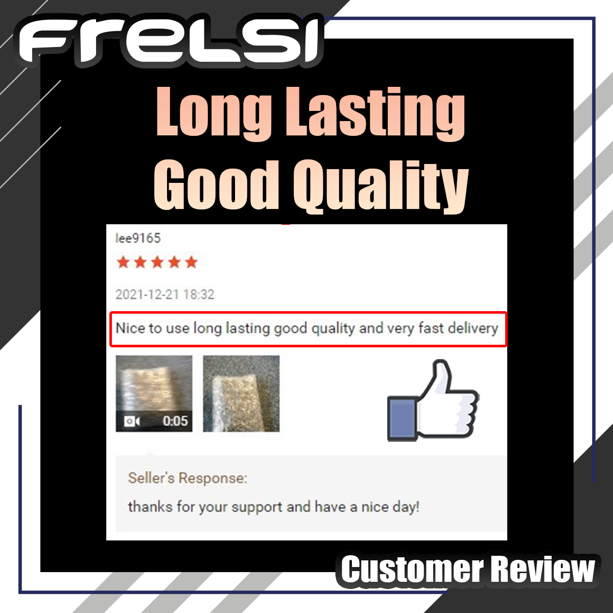 Frelsi Customer Review - Long Lasting Good Quality